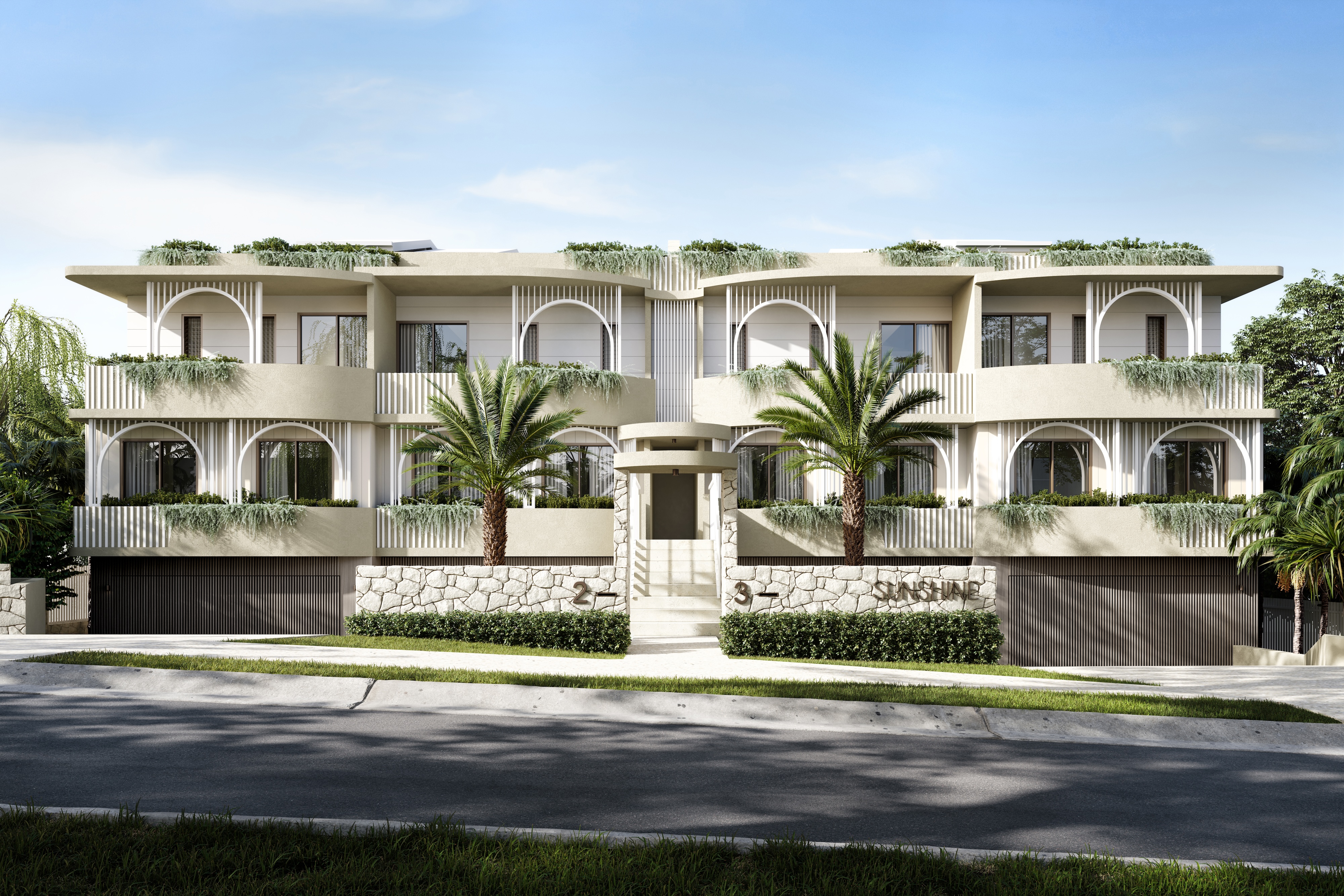 Sunshine Residences — Front Facade Artist Impression